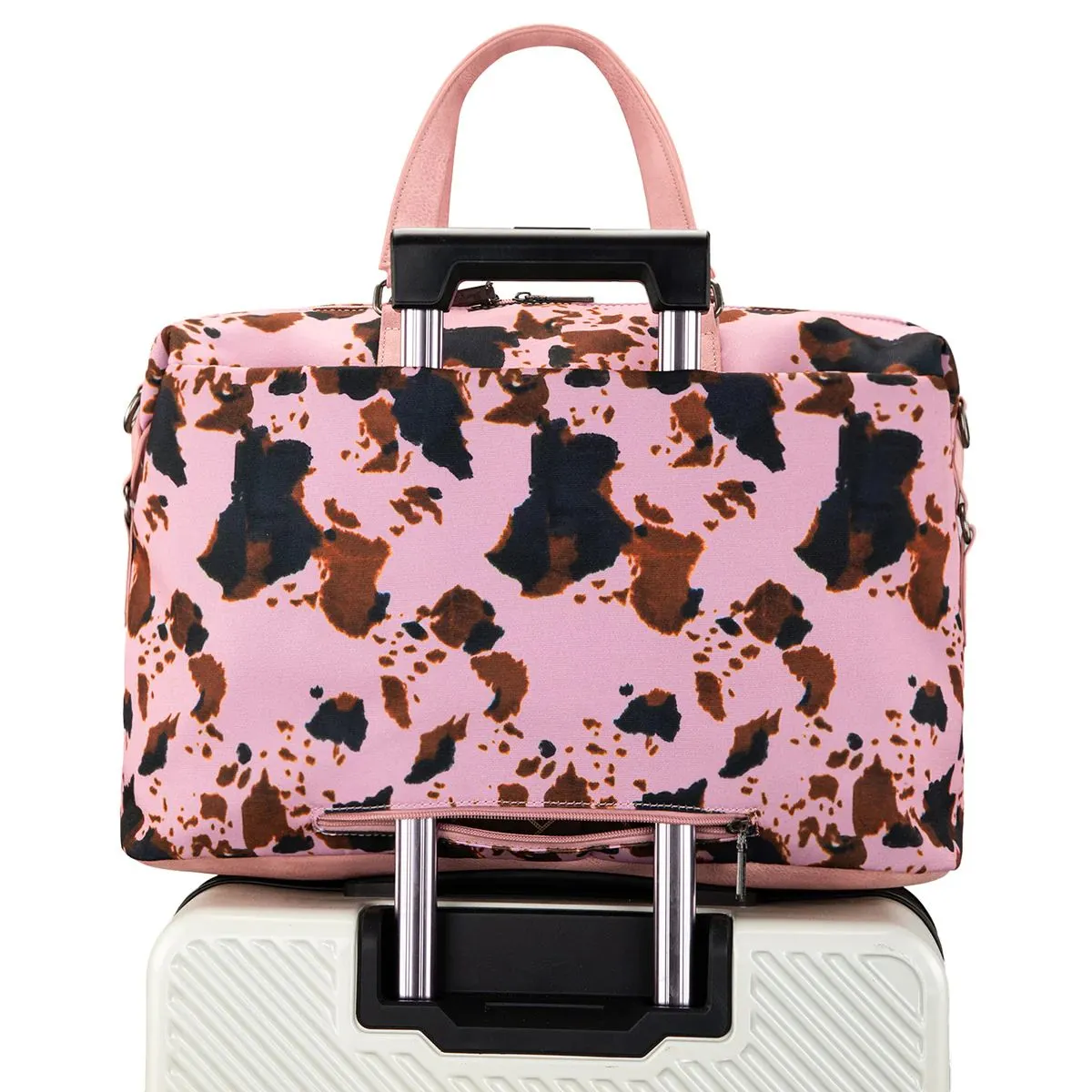 Wrangler Cow Print Trolley Sleeve Weekender