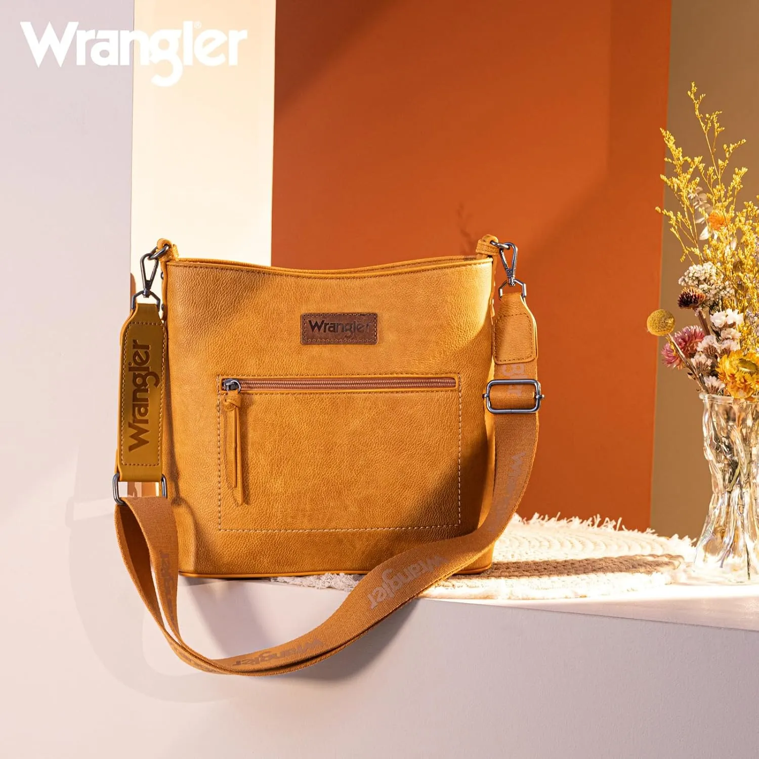 Wrangler Crossbody Bags for Women Lightweight Handbags and Purses Travel Shoulder Purse