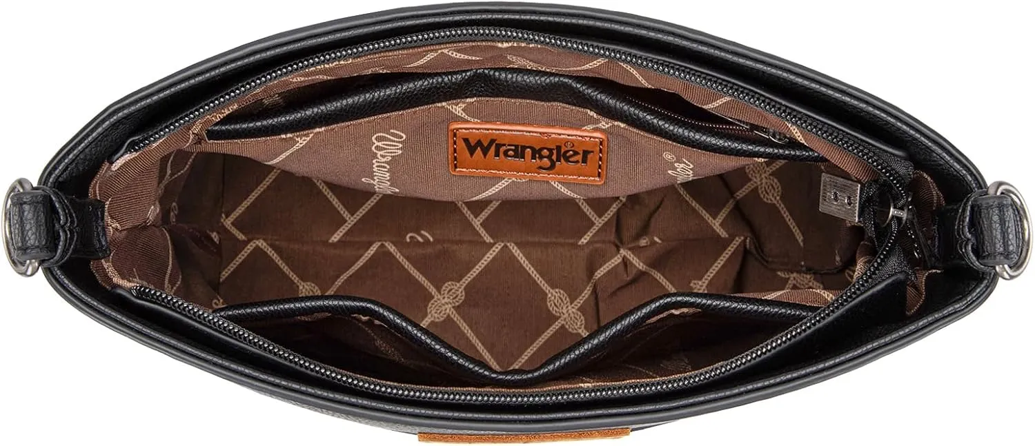 Wrangler Crossbody Bags for Women Lightweight Handbags and Purses Travel Shoulder Purse