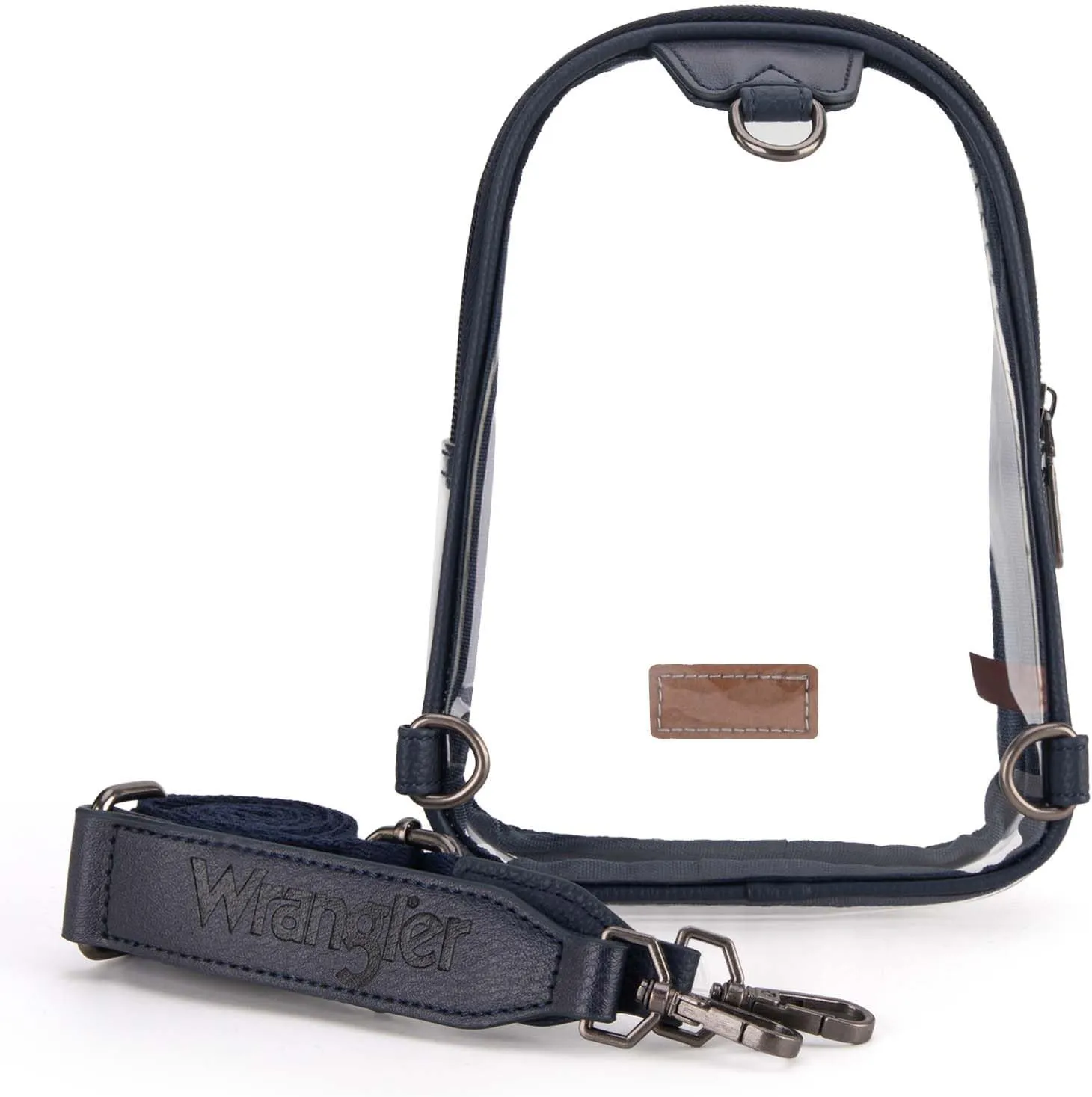 Wrangler Crossbody Clear Sling Bags for Women Stadium Approved Cross Body Purse for Sports Events Concerts