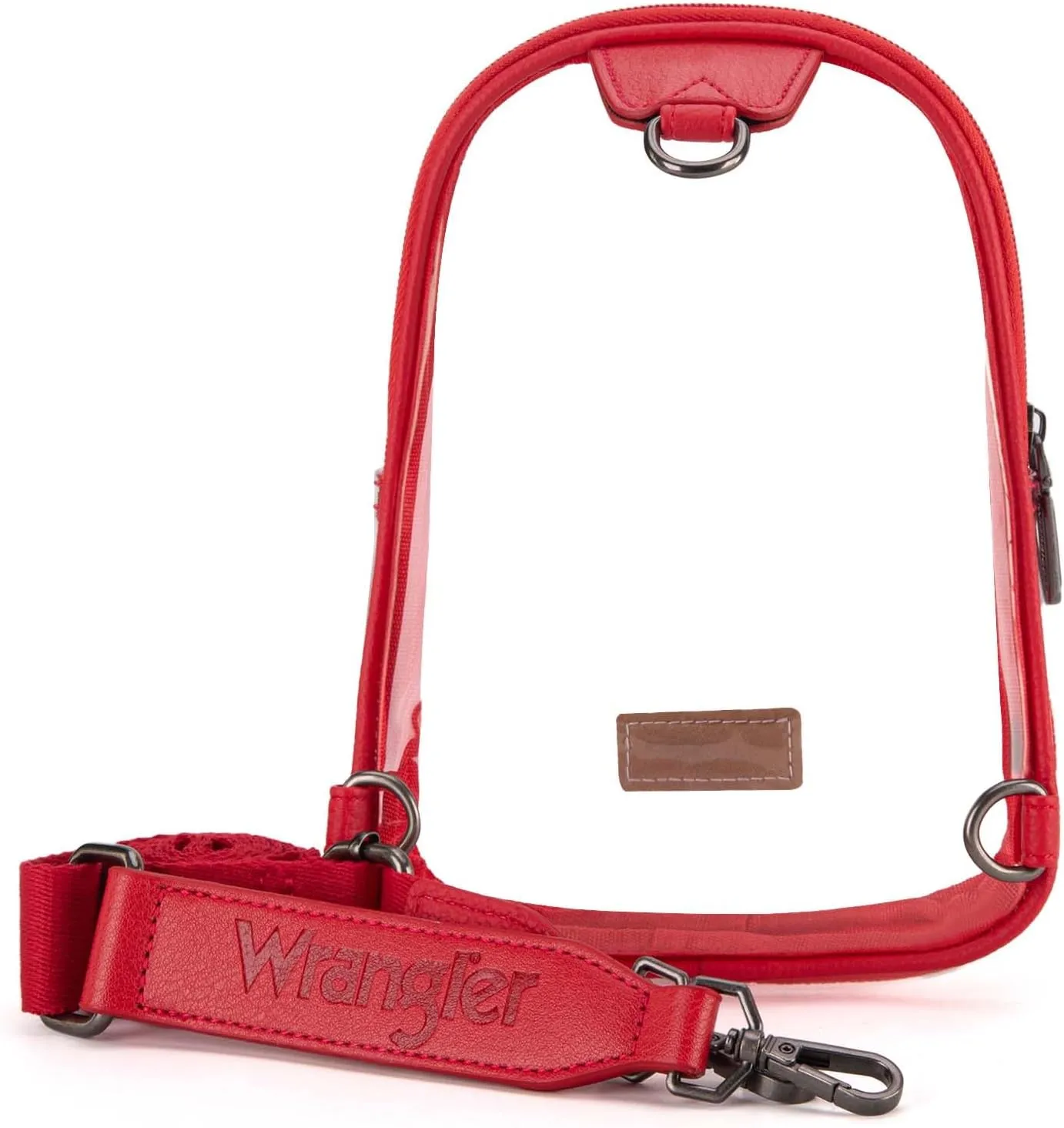 Wrangler Crossbody Clear Sling Bags for Women Stadium Approved Cross Body Purse for Sports Events Concerts