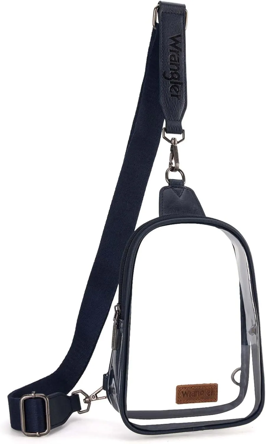 Wrangler Crossbody Clear Sling Bags for Women Stadium Approved Cross Body Purse for Sports Events Concerts