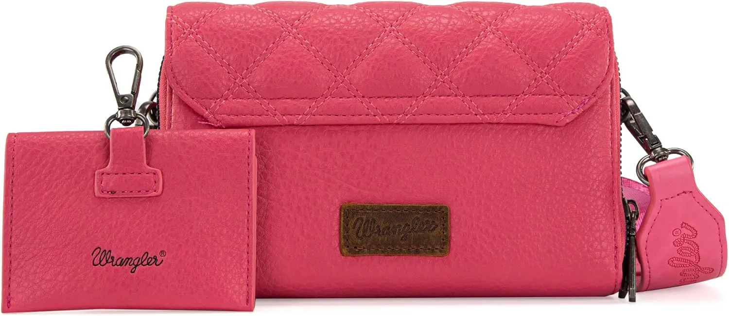 Wrangler Crossbody Wallet Purses for Women Rfid Blocking Wallet Purses with Crossbody Strap