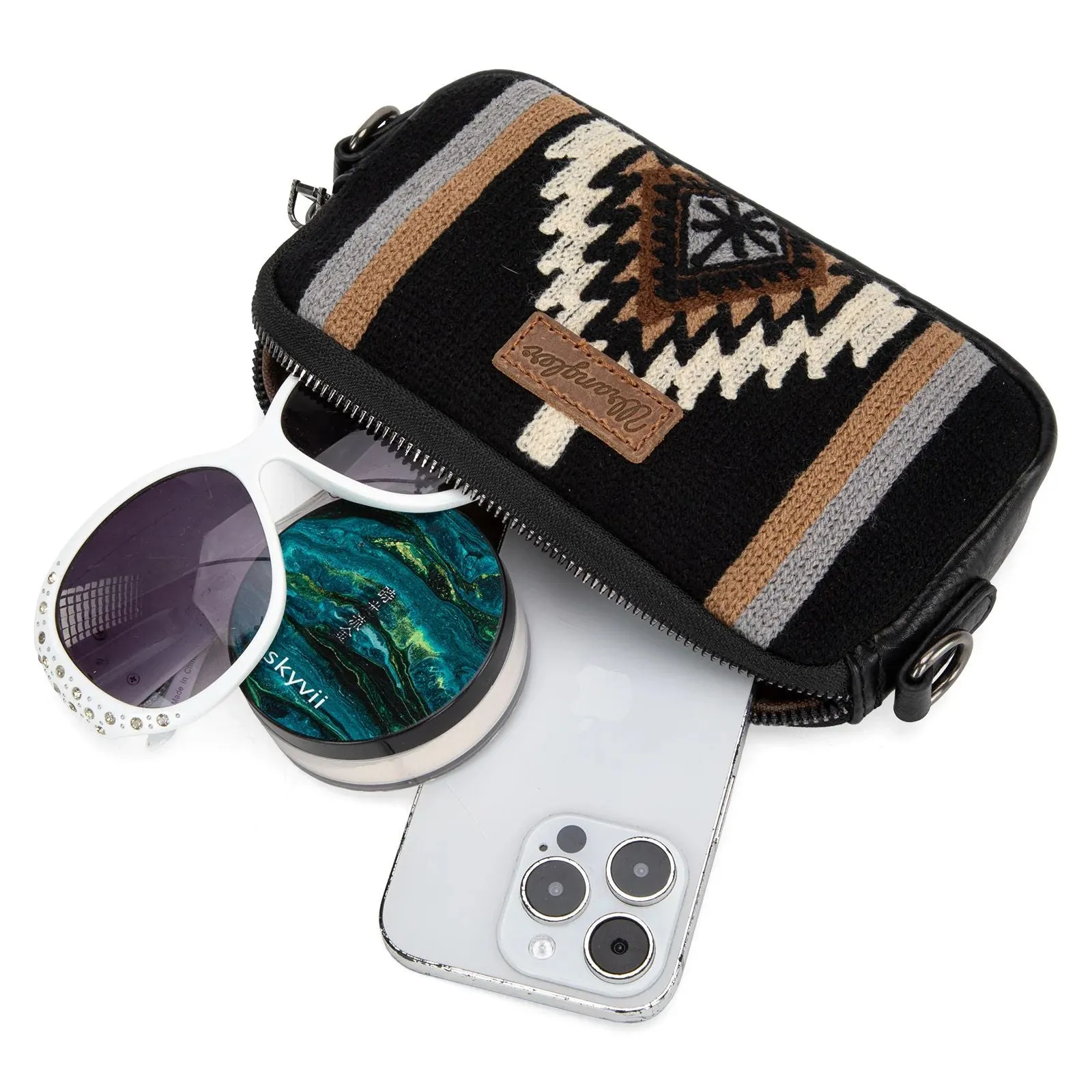 Wrangler Southwestern Knitted Mini Crossbody or Wallet