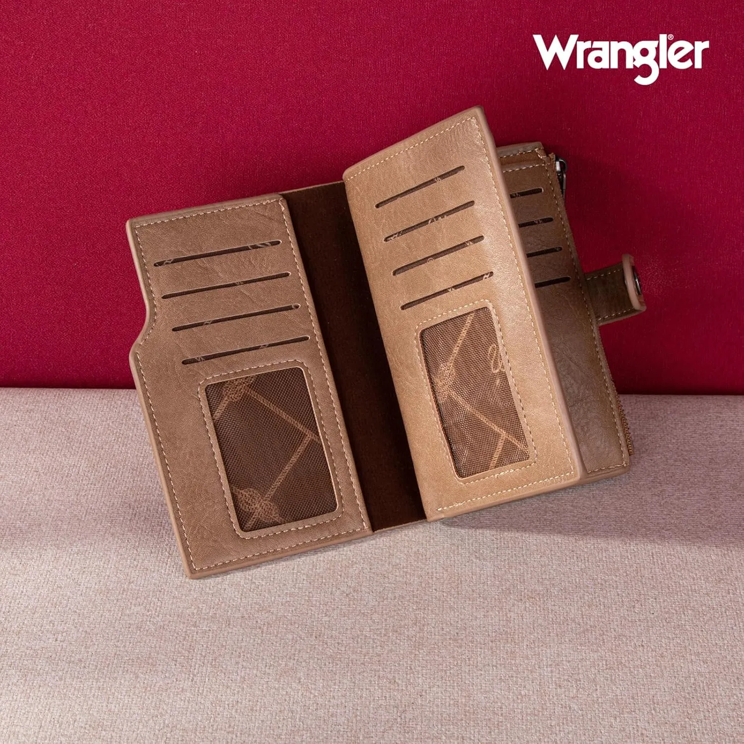 Wrangler Wallets for Women Slim Bifold Credit Card Holder