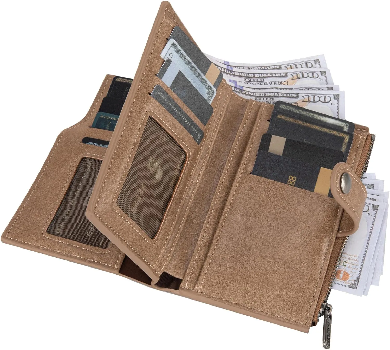 Wrangler Wallets for Women Slim Bifold Credit Card Holder