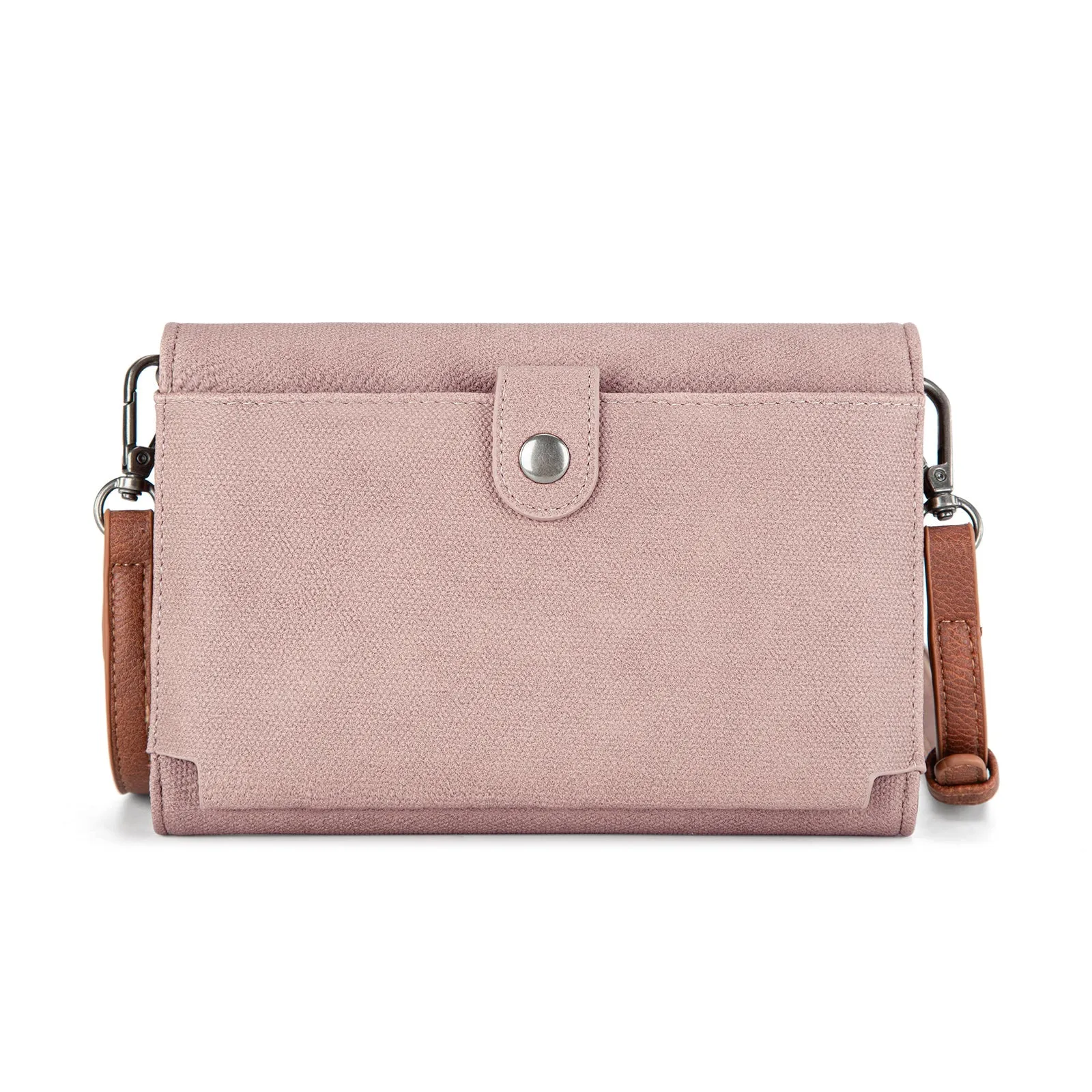 Wrangler Waxed Canvas Crossbody/Wallet - Pink (WG171-1833PK)