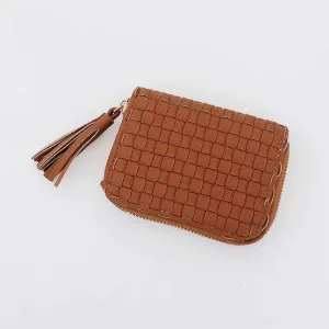 Wynona Woven Brown Wallet