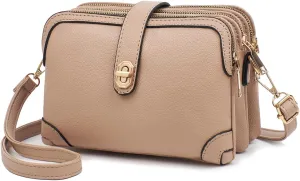 Xiaoyu Small Crossbody Bags for Women Fashion Cell Phone Purse Ladies Multiple Pockets Shoulder Handbags Lightweight Wallet