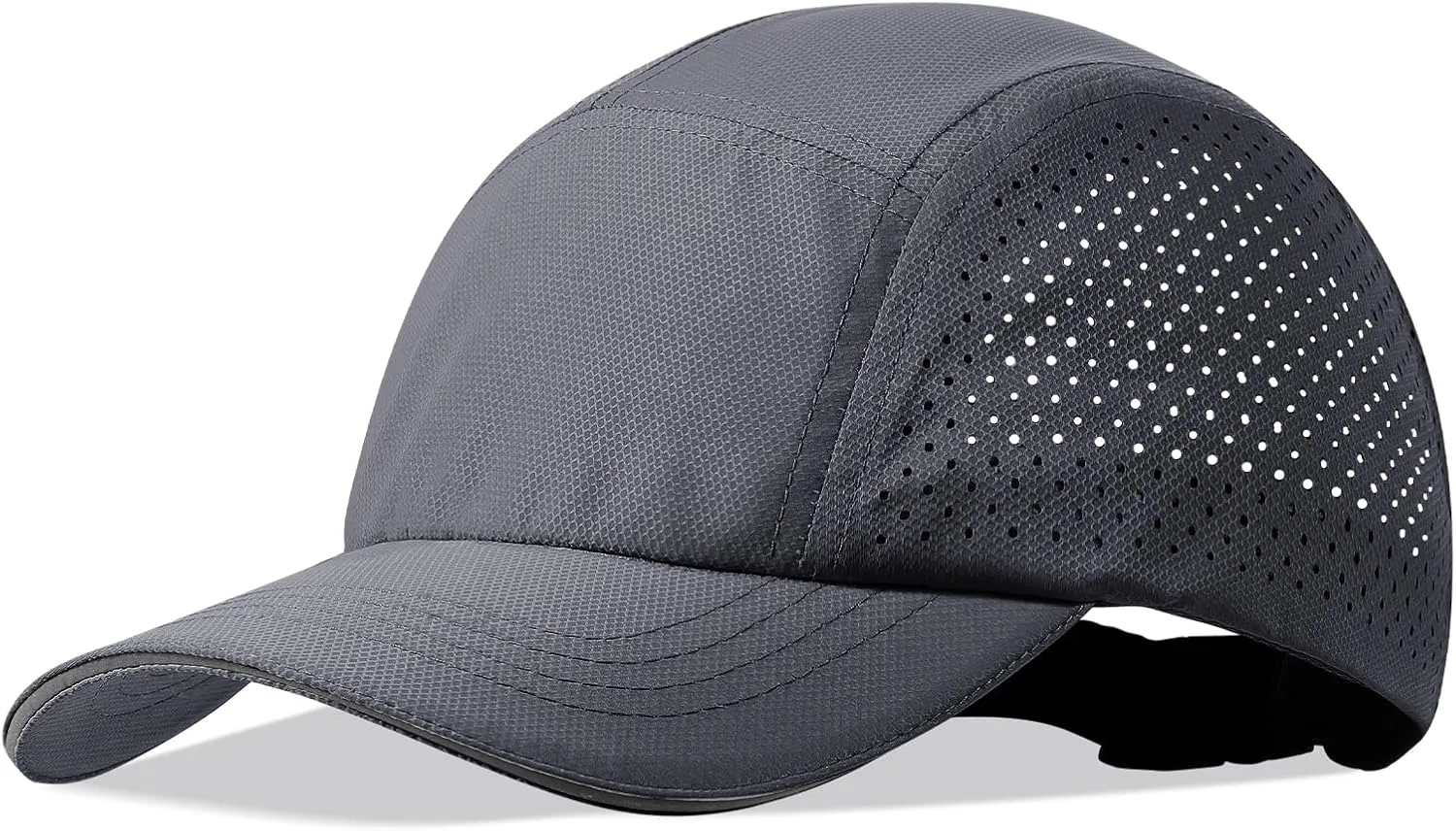 XXL Mens Quick Dry Baseball Cap Cooling Breathable Mesh Sports Cap Lightweight Run Hat with Reflective Trim