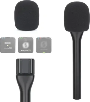 Youshares Interview Microphone Handheld Adaptor for Rode Wireless Go II/Pro/ME, Compatible with Rode Wireless Microphone