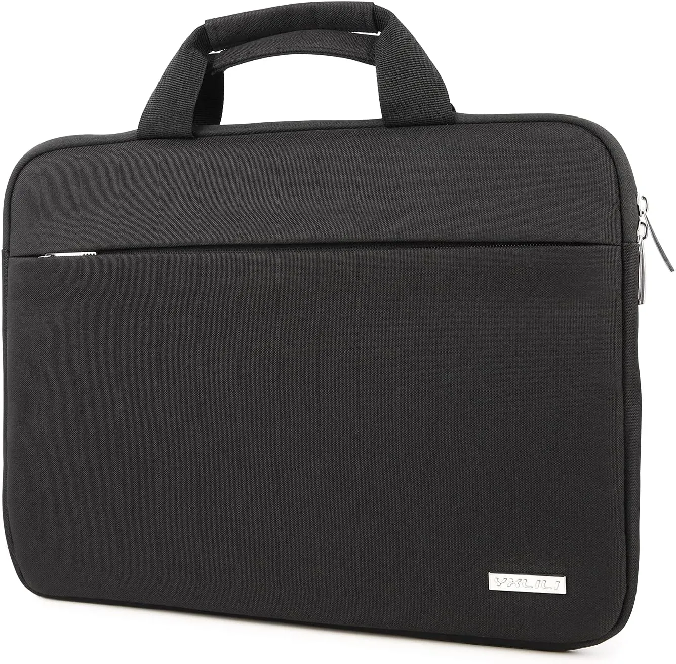YXLILI Laptop Sleeve Case 14 Inch with Handle, Waterproof, Anti-Scratch, Shockproof Protective Computer Bag, Large Storage & Multi-Pocket Design-Black