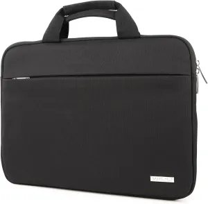 YXLILI Laptop Sleeve Case 14 Inch with Handle, Waterproof, Anti-Scratch, Shockproof Protective Computer Bag, Large Storage & Multi-Pocket Design-Black