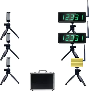 YZ Battery Powered Wireless Laser Timer for Sprints Race Clock Running Stopwatch Electronic Bike Speed Training Skating Track Field Timer Motorcycle