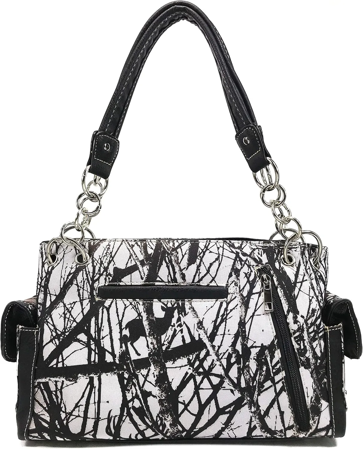 Zelris Camouflage Shine Glow Cross Wings Women Conceal Carry Handbag